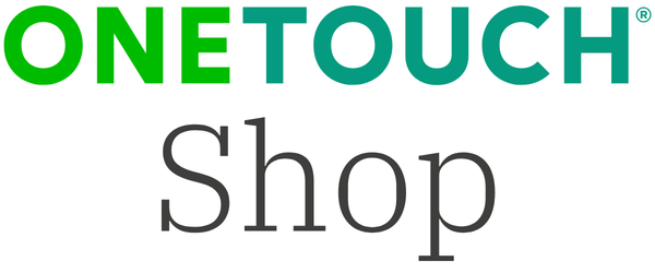 OneTouch Shop logo with green and teal text on a white background.